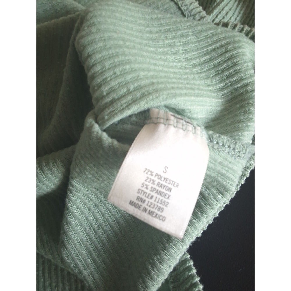 Alya Francesca's Small Ribbed V-Neck Babydoll Mini‎ Dress Y2k Preppy Minimalist - Picture 6 of 7